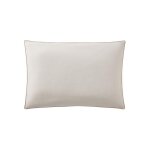 Taie d'oreiller en coton bicolore, bons jours, sable / crme, essix