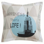 Taie d'oreiller coton happiness Taie d'oreiller coton happiness