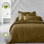 Taie d'oreiller en coton organic bronze