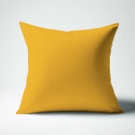 Taie d'oreiller ou taie de traversin coton tertio ; - jaune - curry