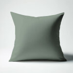 Taie d'oreiller ou taie de traversin coton tertio ; - vert - lichen