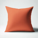 Taie d'oreiller ou taie de traversin coton tertio ; - orange - tangerine