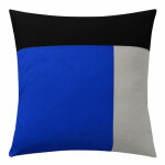 Taie d'oreiller en coton - trio - bleu majorelle