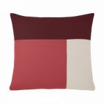 Taie d'oreiller en coton - trio - terracotta