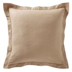 Taie d'oreiller flanelle uni - beige