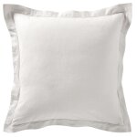 Taie d'oreiller flanelle uni - blanc craie