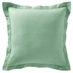 Taie d'oreiller flanelle uni - vert amande