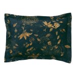 Taie d'oreiller en coton 50 x 70 cm jardin extraordinaire - bleu