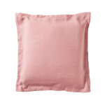 Taie d'oreiller lin lav� louxor bois de rose