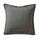 Taie d'oreiller lin lav� louxor graphite