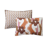 Taie d'oreiller percale pop terra cota Taie d'oreiller percale pop terra cota