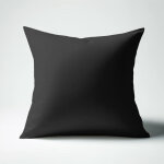 Taie d'oreiller ou taie de traversin polycoton tertio ; - noir Taie d'oreiller ou taie de traversin polycoton tertio ; - noir