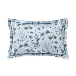 Taie d'oreiller satin florea bleu cleste