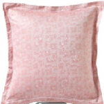 Taie d'oreiller satin jacquard arcangues garance