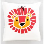 Taie d'oreiller ou de traversin enfant lion