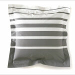 Taie d'oreiller percale grand large acier Taie d'oreiller percale grand large acier