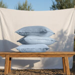 Taie d'oreiller ou taie de traversin percale de coton bio signature Taie d'oreiller ou taie de traversin percale de coton bio signature