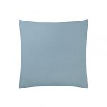 Taie d'oreiller unie gaze de coton - bleu glacier tendresse
