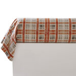 Taie de traversin en flanelle dr. mountain imprim� orange