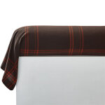 Taie de traversin en flanelle kilt orange