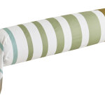 Taie de traversin en percale de coton grand large kaki