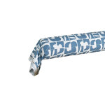 Taie de traversin percale craft bleu paon 90 x 190 cm
