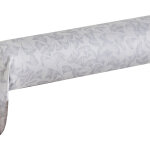 Taie de traversin en satin de coton gingko bleu corinthe