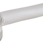 Taie de traversin en satin de coton heritage blanc