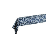 Taie de traversin satin florea bleu cleste 90 x 190 cm