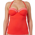 Tankini bandeau  armatures rouge