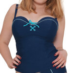 Tankini bleu en nylon Tankini bleu en nylon