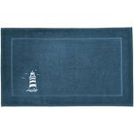 Tapis de bain en coton 950 g / m� phare - bleu marine