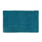 Tapis de bain coton aqua - vert meraude