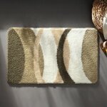 Tapis de bain courbe - beige
