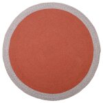 Tapis enfant en laine tressé rouille Tapis enfant en laine tressé rouille