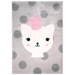 Tapis enfant princesse chat 120x170cm lanna Tapis enfant princesse chat 120x170cm lanna