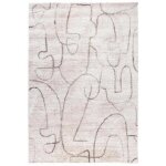 Tapis d'int�rieur design neige livia gris 200 x 290 cm