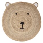Tapis jute tte ourson
