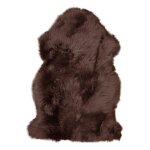 Tapis peau de mouton marron lambskin 50x85cm