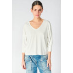 Tee - hirt jeie blanc en coton modal