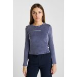 Tee - shirt albingi bleu en coton amy