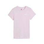 Tee - shirt brodé rose clair ess + Tee - shirt brodé rose clair ess +