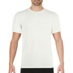 Tee shirt col rond manches courtes homme ligne chaude eminence blanc en coton Tee shirt col rond manches courtes homme ligne chaude eminence blanc en coton