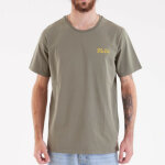Tee - shirt corpo script - kaki en coton