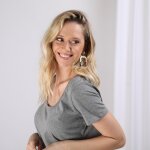 Tee - shirt en coton bio col rond alfa gris