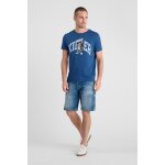 Tee - shirt danis bleu en cuir troy