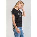 Tee - shirt domi noir en viscose Tee - shirt domi noir en viscose