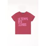 Tee - shirt fille luciusgi rose wynn en coton