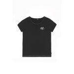 Tee - shirt fille smltragi noir hattie en coton