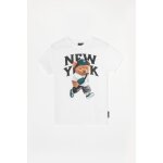 Tee - shirt garon bambo blanc saul en coton